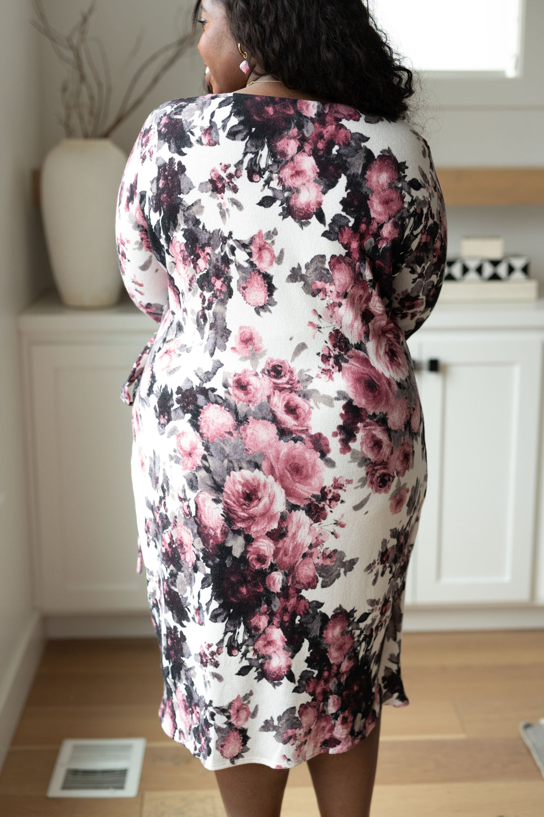 Womens - Honey Do I Ever Faux Wrap Dress In White Floral