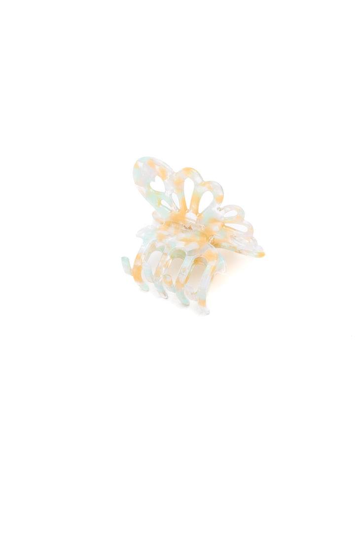 Womens - Ivory Butterfly Claw Clip