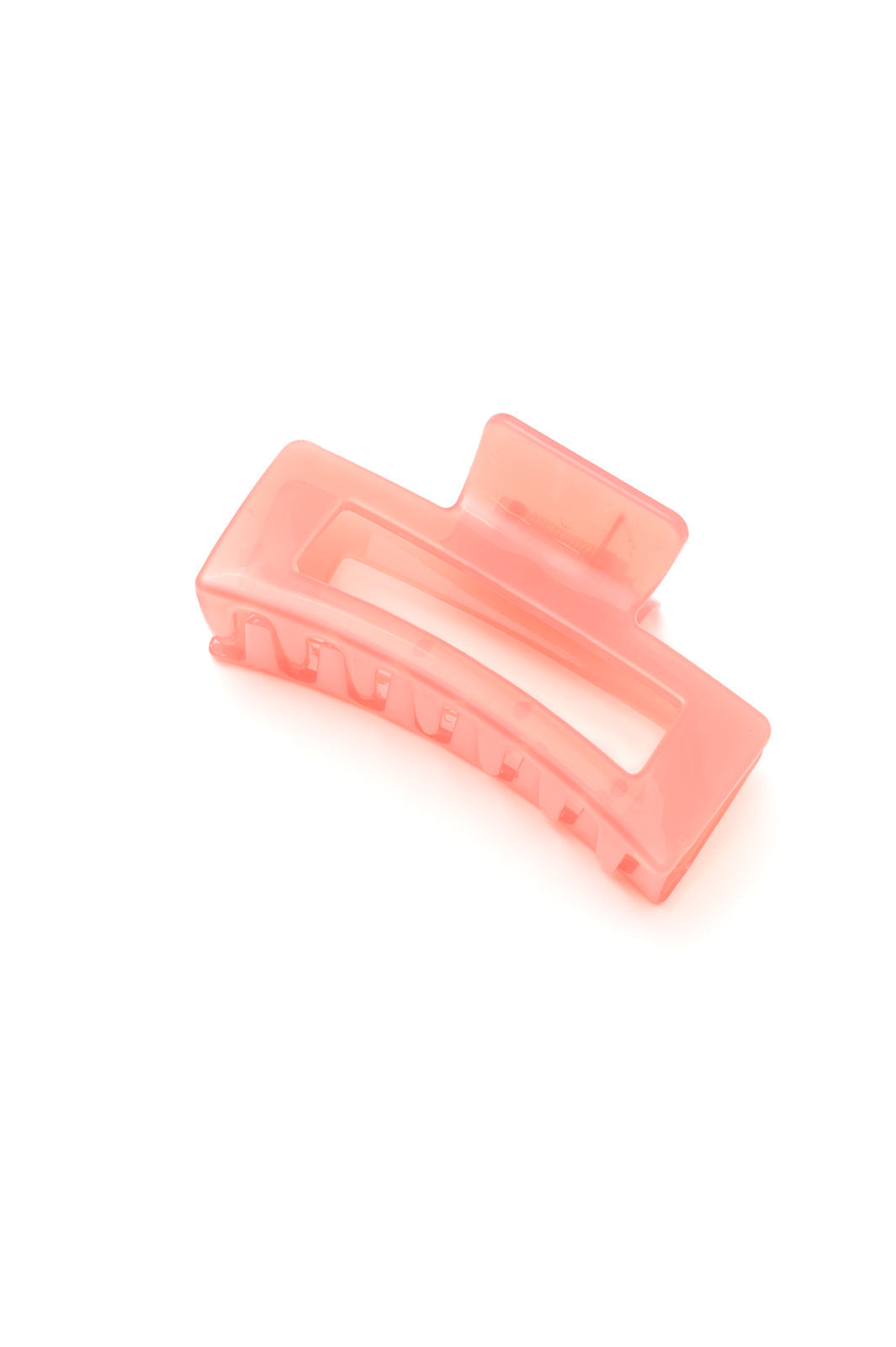 Womens - Jelly Rectangle Claw Clip In Watermelon