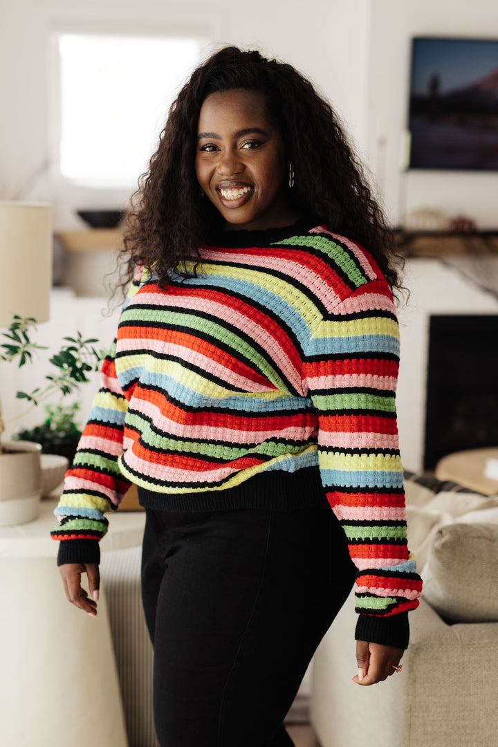 Womens - Keep Dreaming Striped Sweater