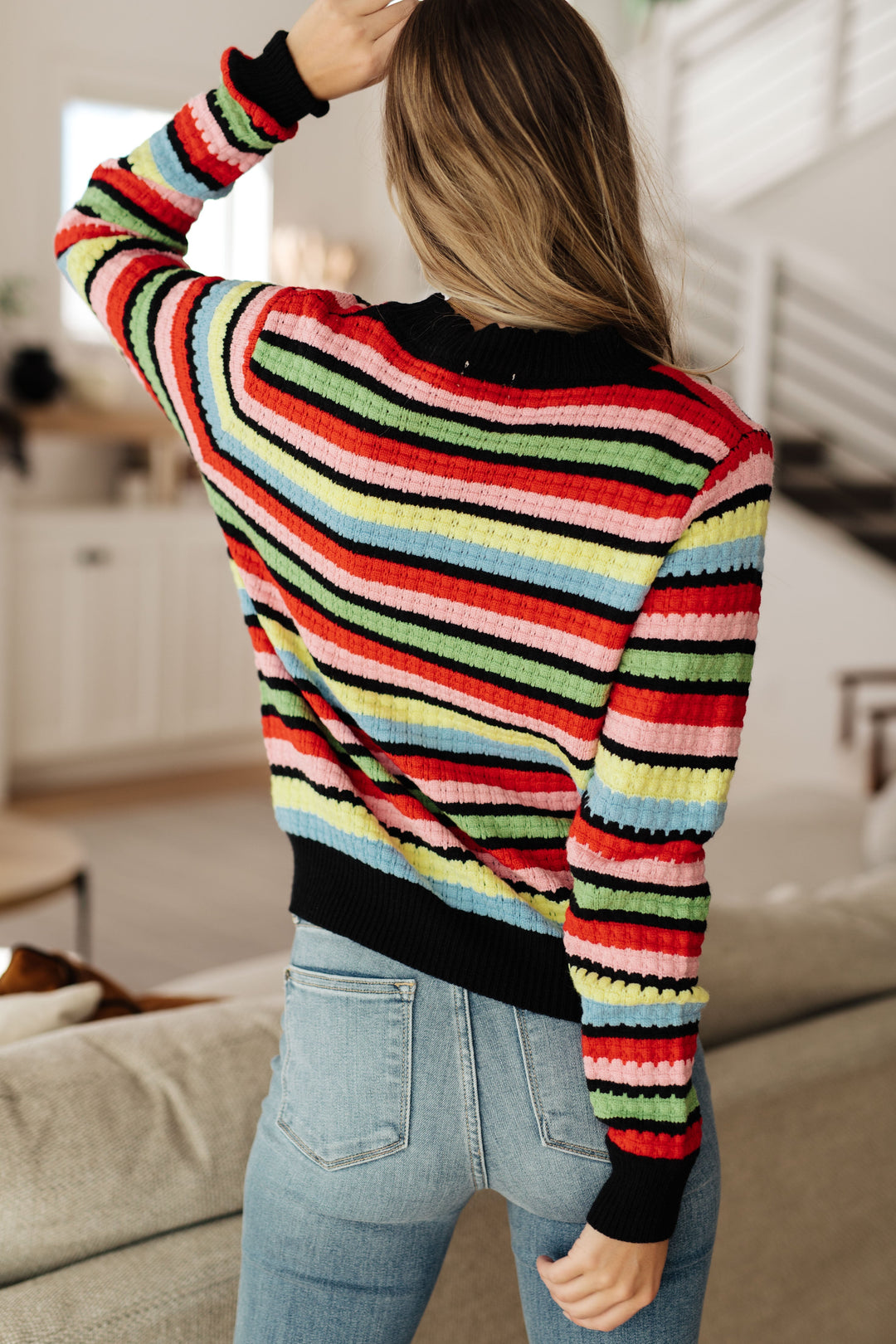 Womens - Keep Dreaming Striped Sweater