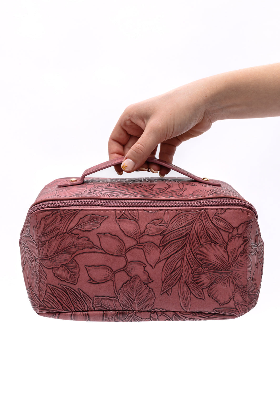 Womens - Life In Luxury Large Capacity Cosmetic Bag In Merlot