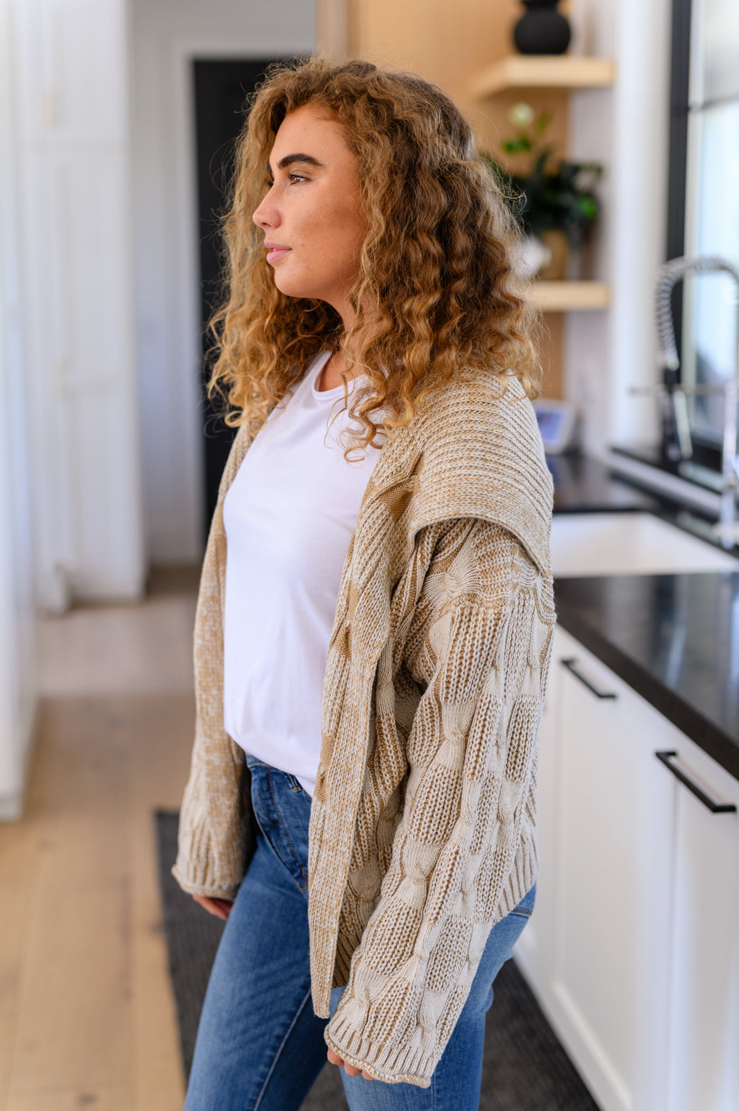 Womens - Look Out World Open Front Cardigan