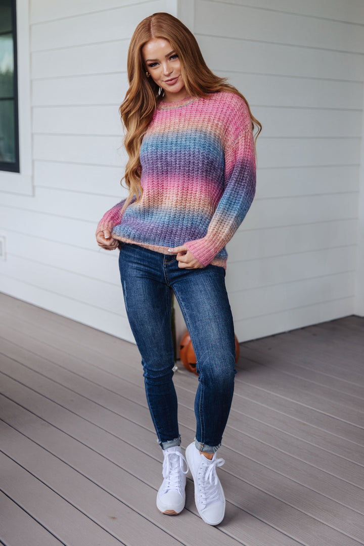 Womens - Make Your Own Kind Of Music Rainbow Sweater