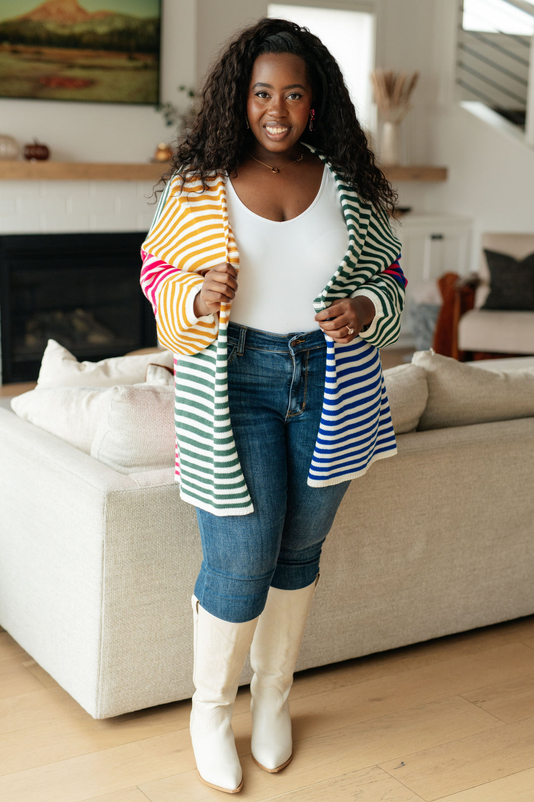 Womens - Marquee Lights Striped Cardigan