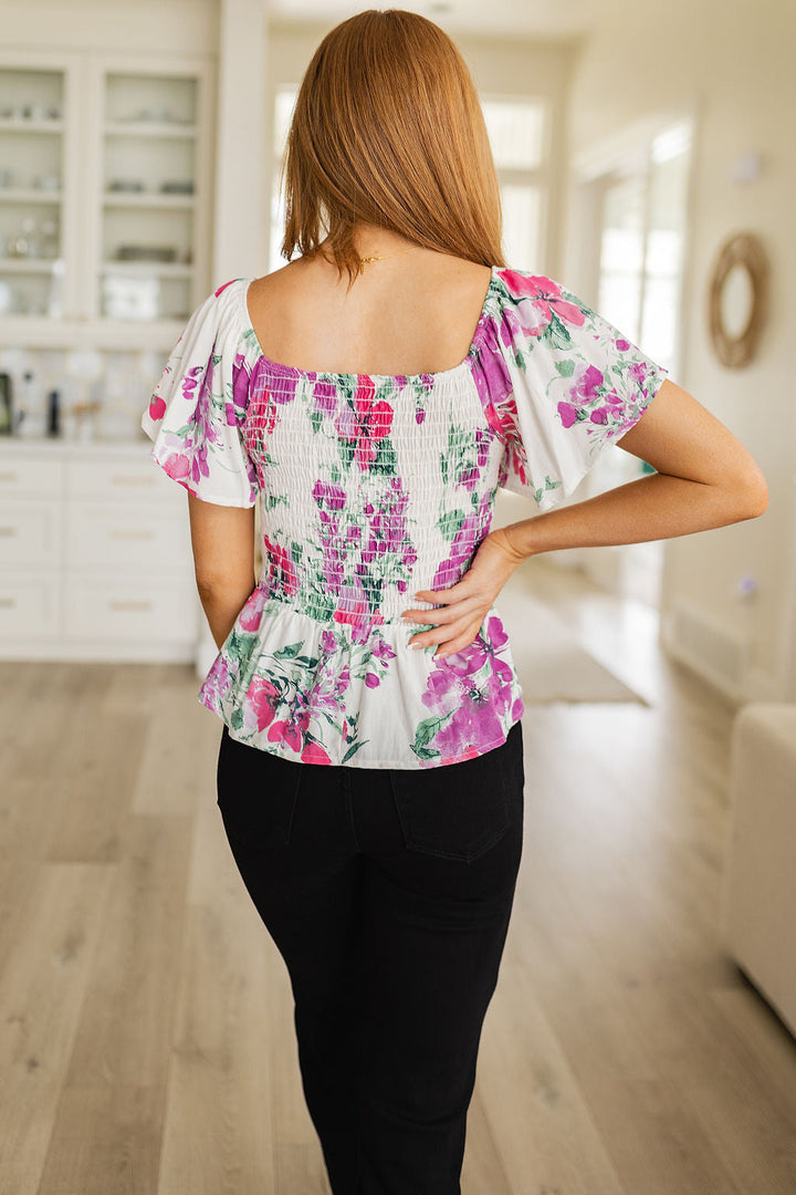 Womens - Oh So Simple Floral Blouse