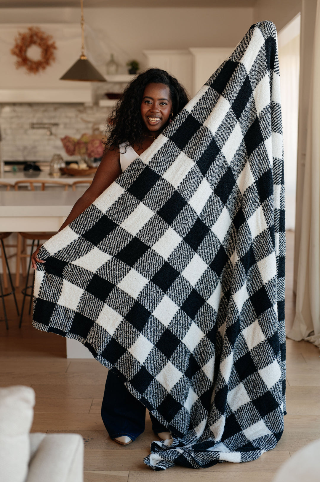 Womens - Penny Blanket Single Cuddle Size In Plaid