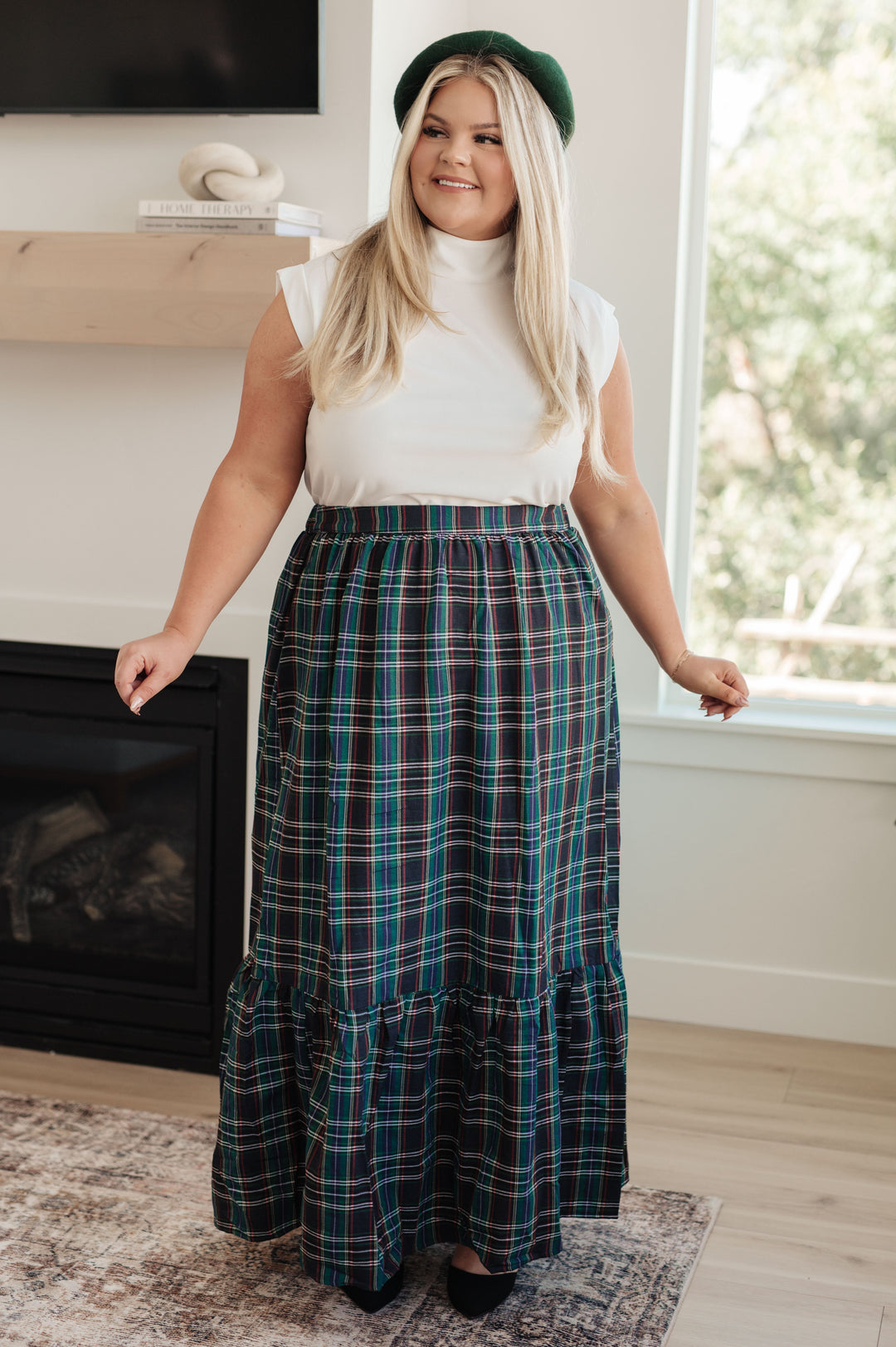 Womens - Plaid Perfection Maxi Skirt