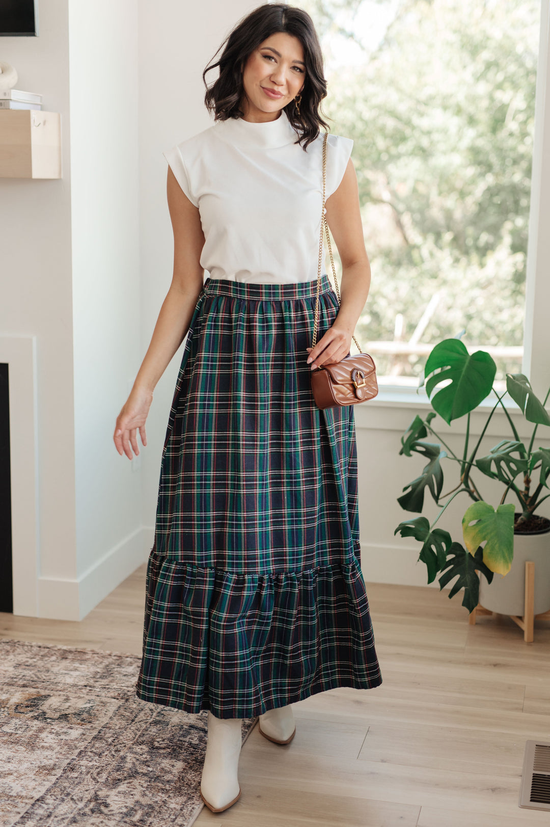 Womens - Plaid Perfection Maxi Skirt