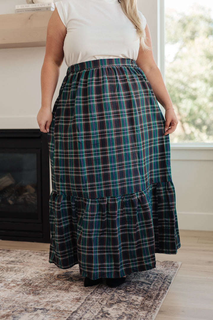 Womens - Plaid Perfection Maxi Skirt