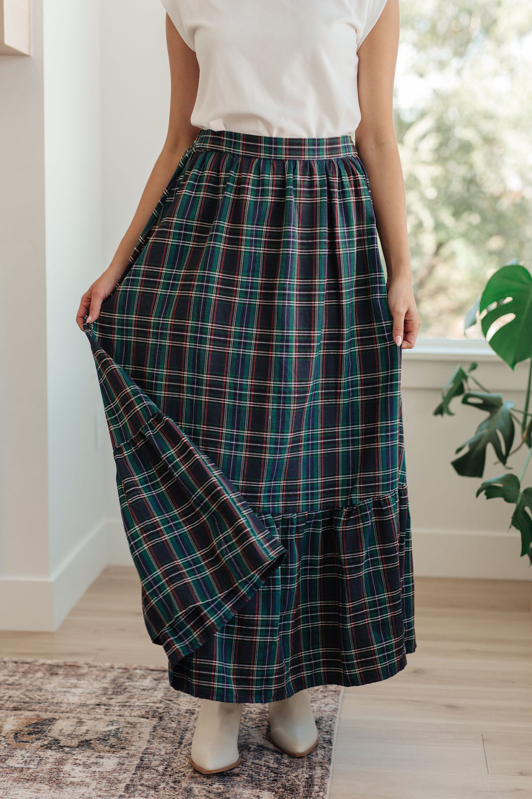 Womens - Plaid Perfection Maxi Skirt