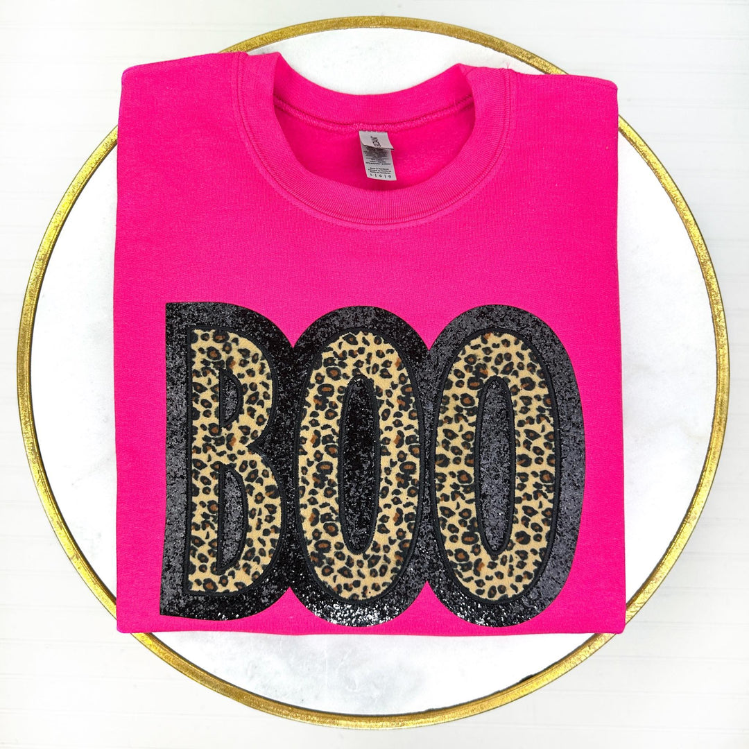 Womens - PREORDER: BOO Leopard Sweatshirt