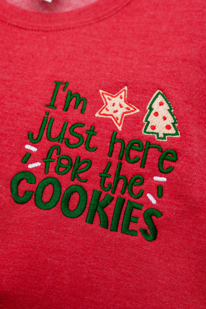 Womens - PREORDER: Christmas Cookies Embroidered Sweatshirt