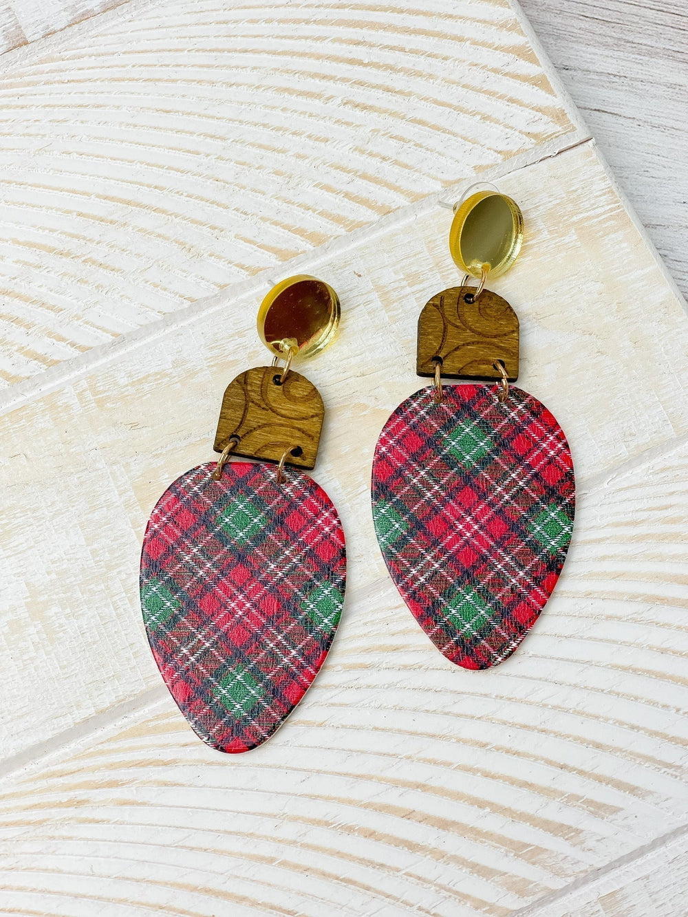 Womens - PREORDER: Christmas Light Dangle Earrings In Three Colors