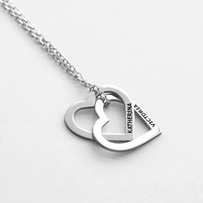 Womens - PREORDER: Custom Heart Name Necklace In Three Colors