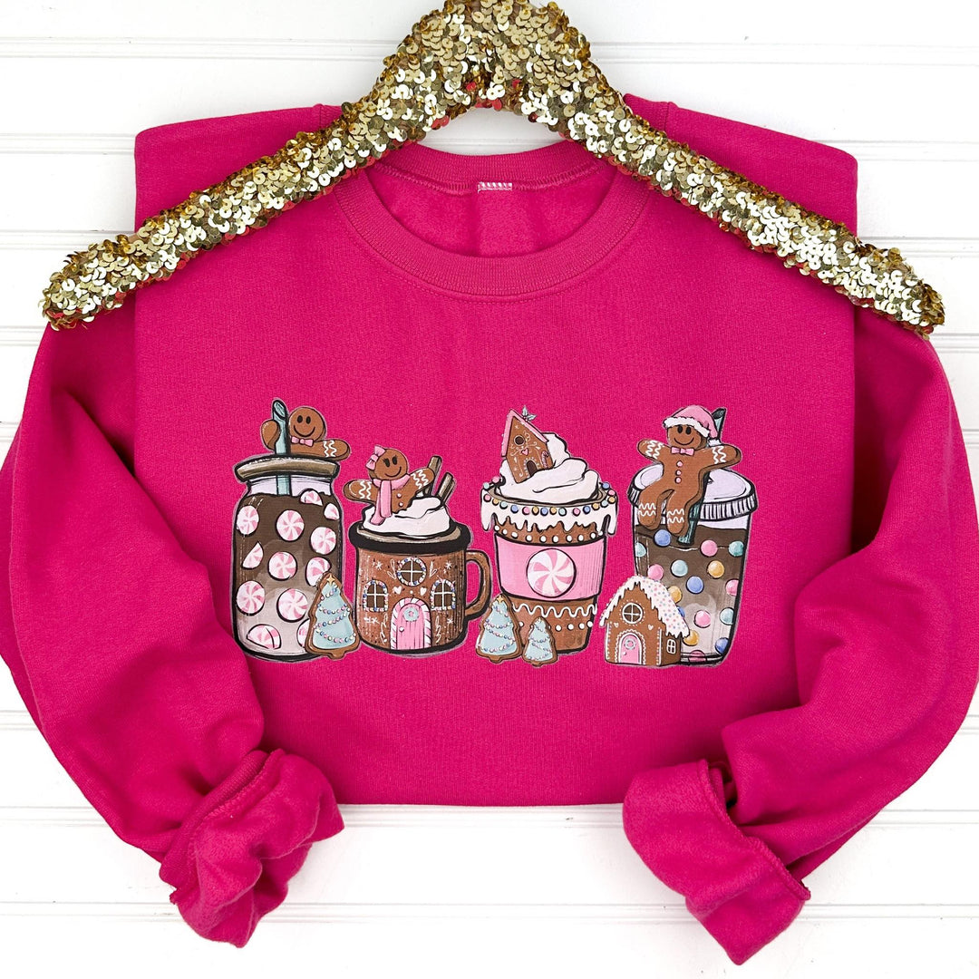 Womens - PREORDER: Gingerbread Drinks Sweatshirt
