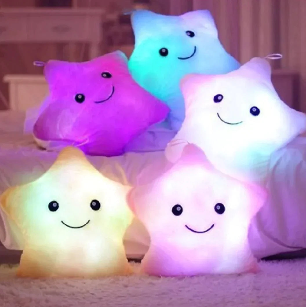 Womens - PREORDER: Glowing LED Plush Star In Assorted Colors