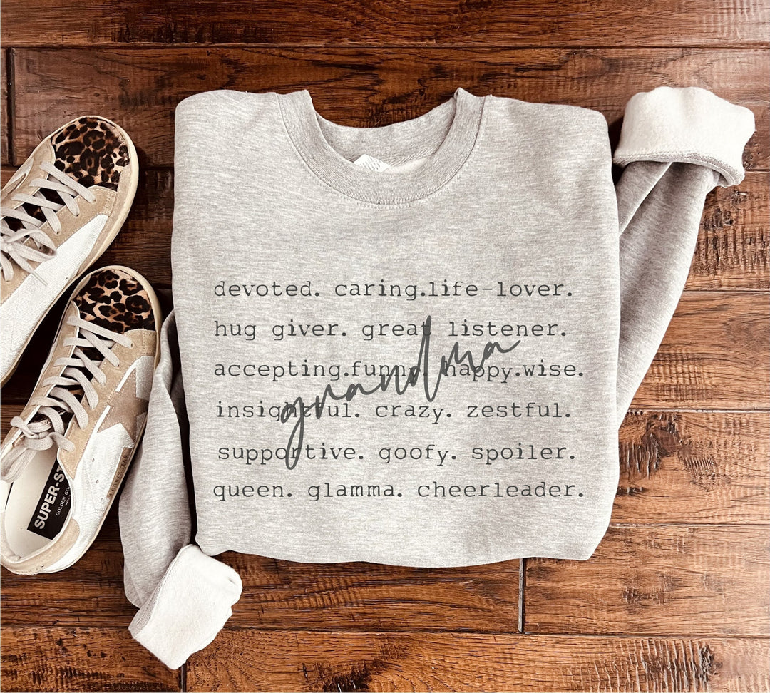 Womens - PREORDER: Grandma Words Sweatshirt In Two Colors