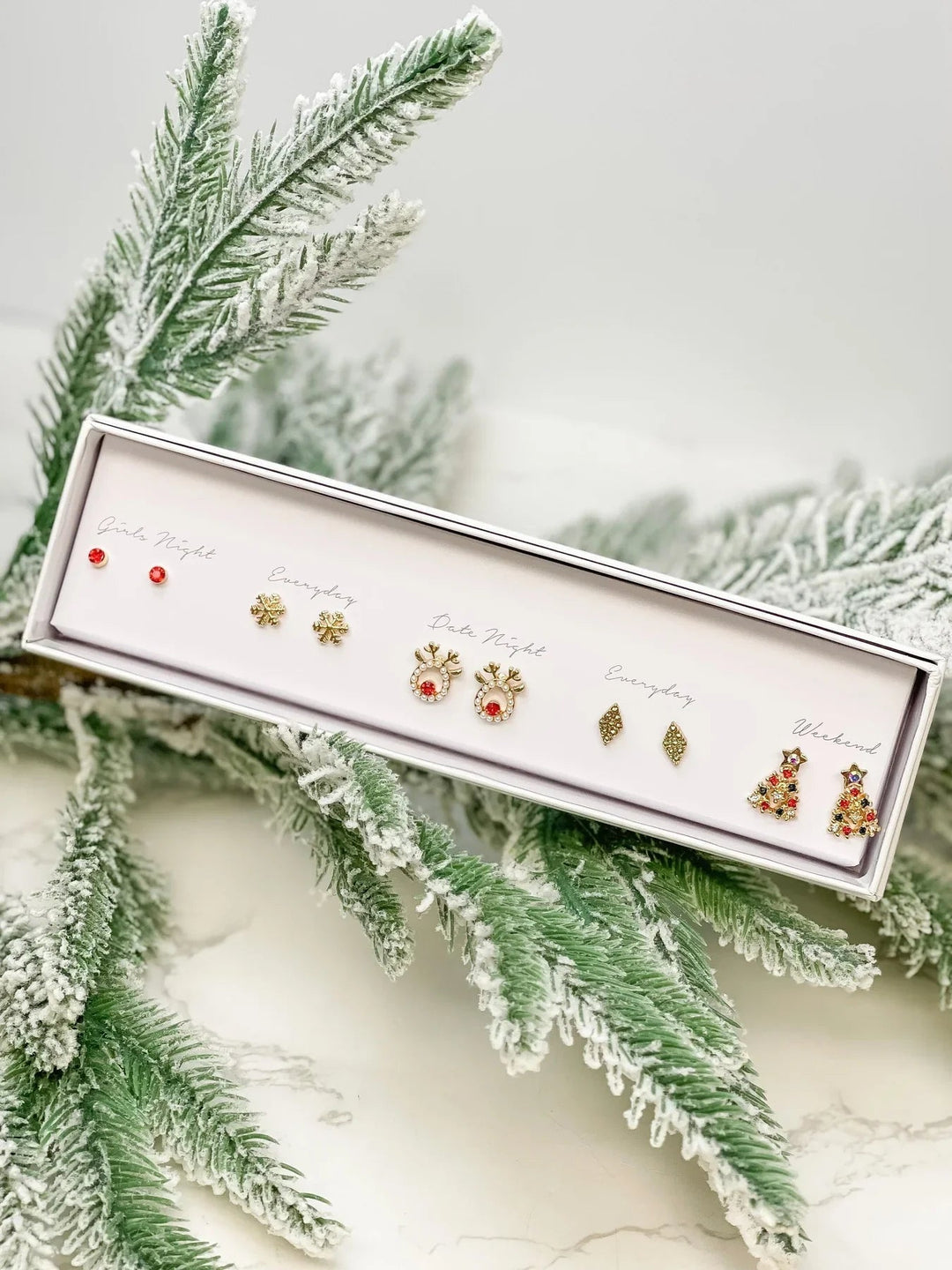 Womens - PREORDER: Holiday Box Earring Set