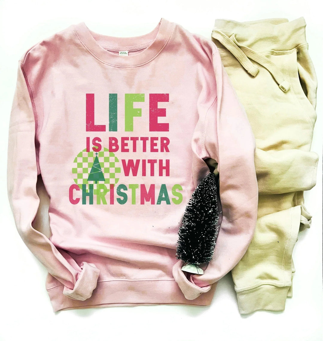 Womens - PREORDER: Life Is Better With Christmas Sweatshirt
