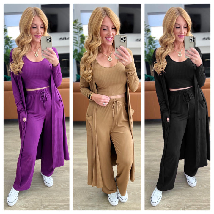 Womens - PREORDER: Linden Luxury Lounge Set In Three Colors