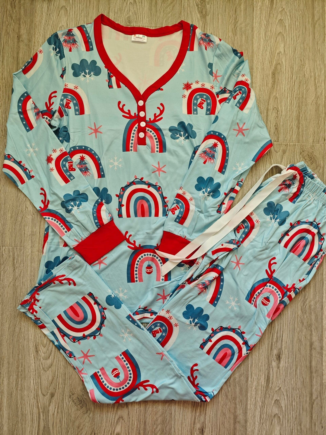 Womens - PREORDER: Long Sleeve Holiday Pajamas In Assorted Prints