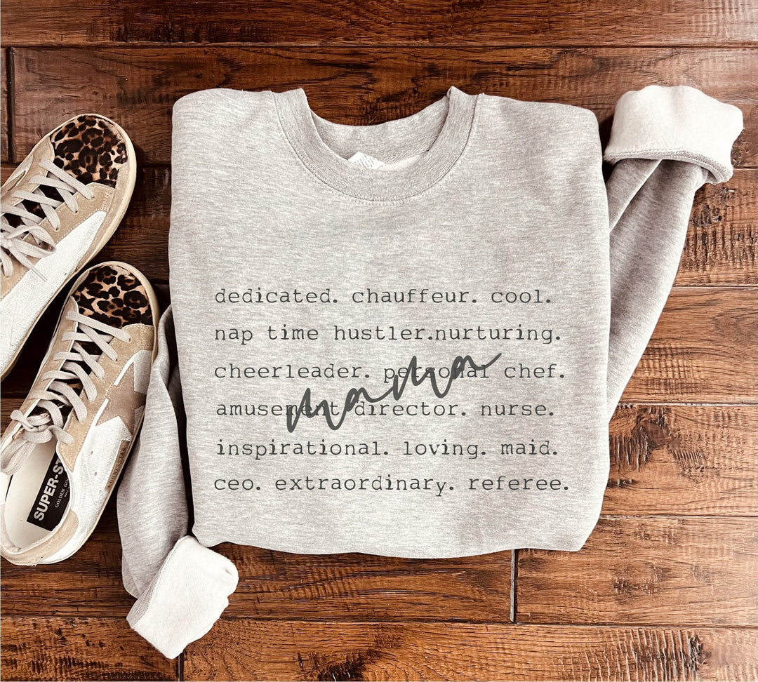 Womens - PREORDER: Mama Words Sweatshirt In Two Colors