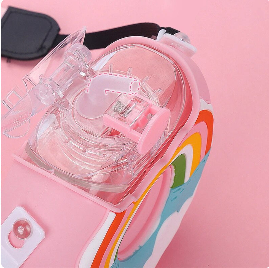 Womens - PREORDER: Portable Rainbow Donut Water Bottle