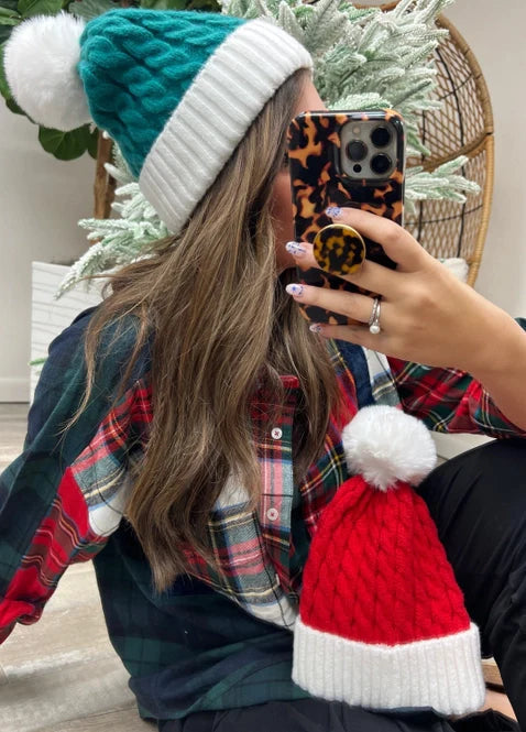 Womens - PREORDER: Santa Hat Beanie In Two Colors