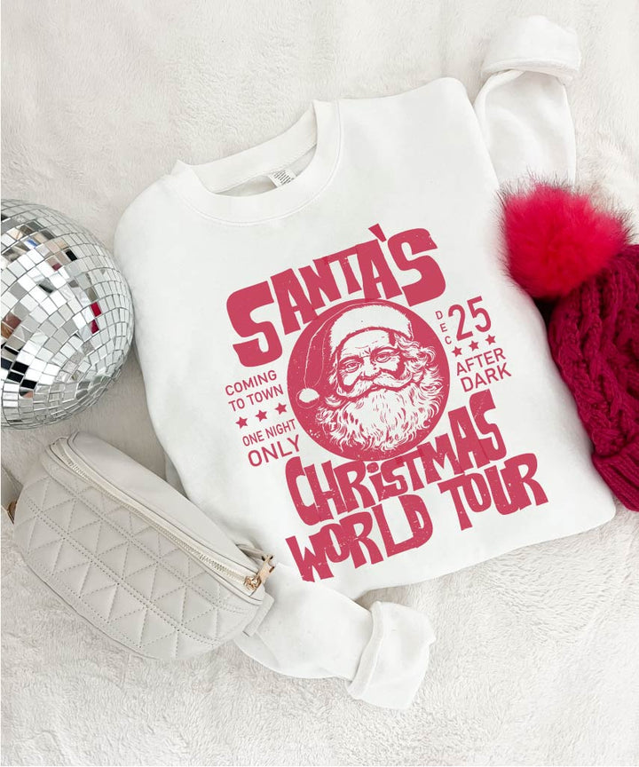 Womens - PREORDER: Santa's World Tour Sweatshirt In Two Colors