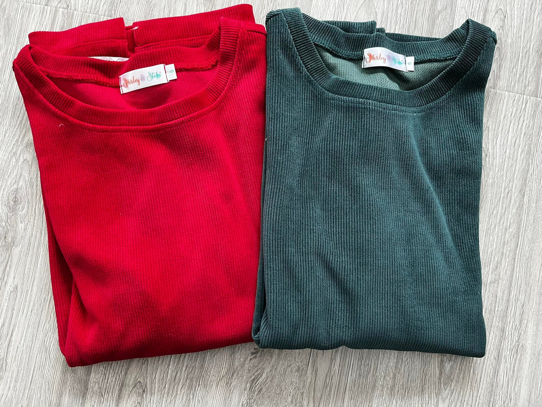 Womens - PREORDER: Sarah Corded Crew In Five Colors