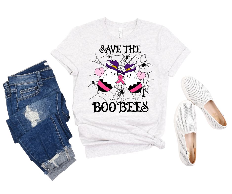 Womens - PREORDER: Save The Boo Bees Tee In Ash