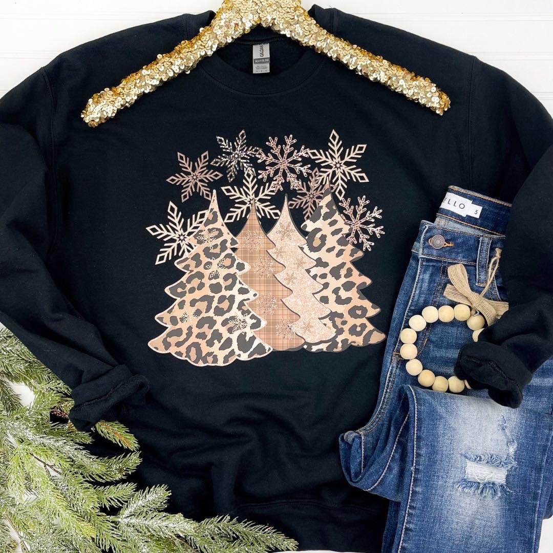 Womens - PREORDER: Snowflake Trees Sweatshirt