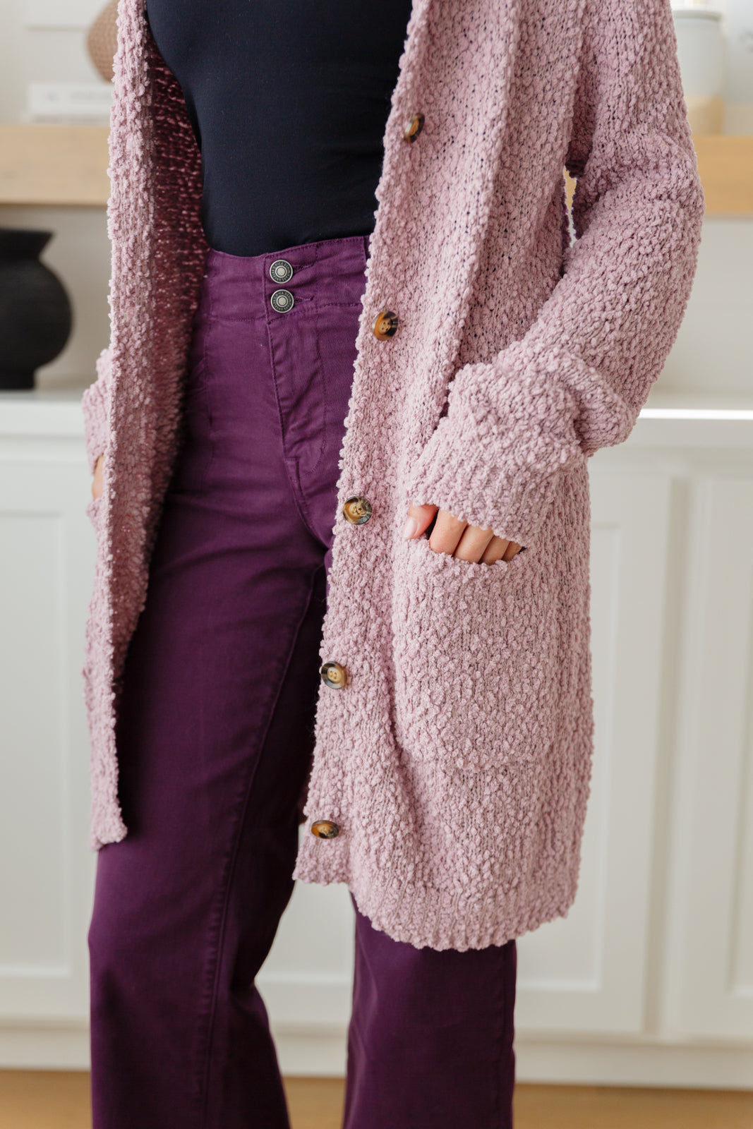 Womens - Soft Wisteria Hooded Cardigan