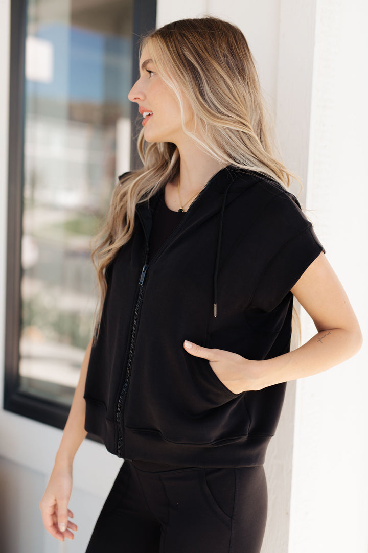 Womens - Still Moving Sleeveless Hoodie