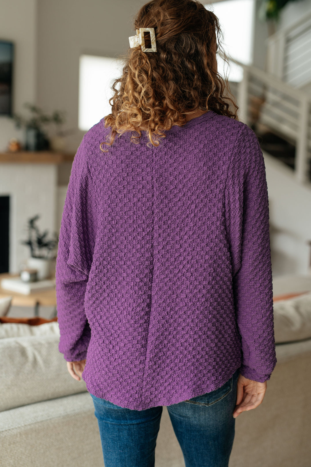 Womens - Thought It Over Textured Pullover