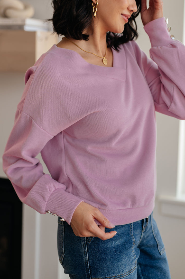 Womens - Totally Verified Long Sleeve V-Neck Top