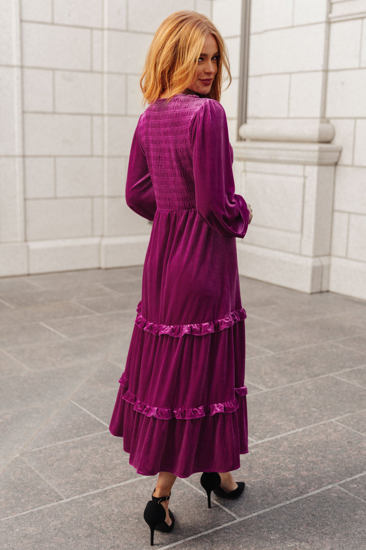 Womens - Velvet Flamenco Maxi Dress