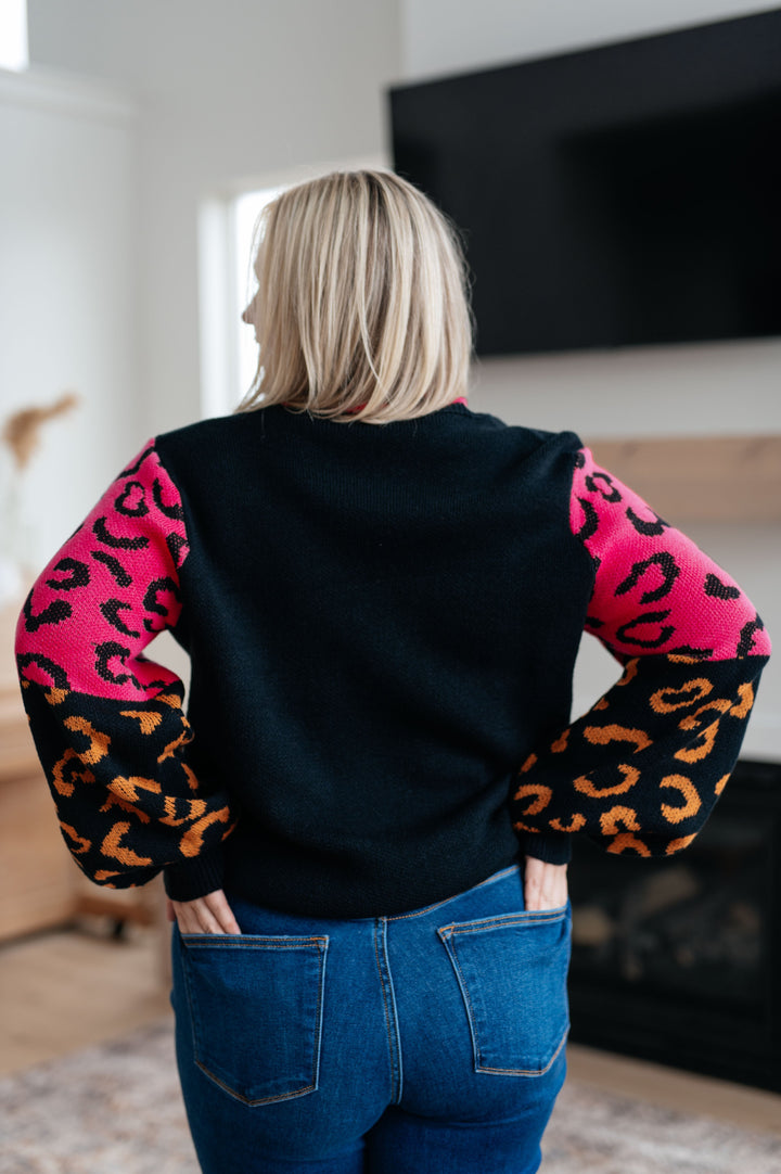 Womens - Wild About You Animal Print Sweater