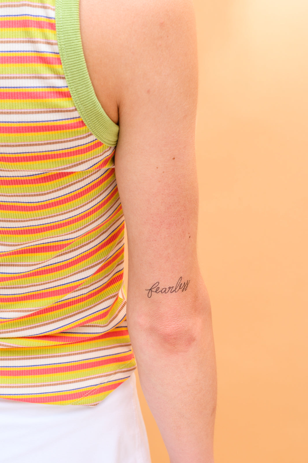Womens - Words For A Season Temporary Tattoo FEARLESS