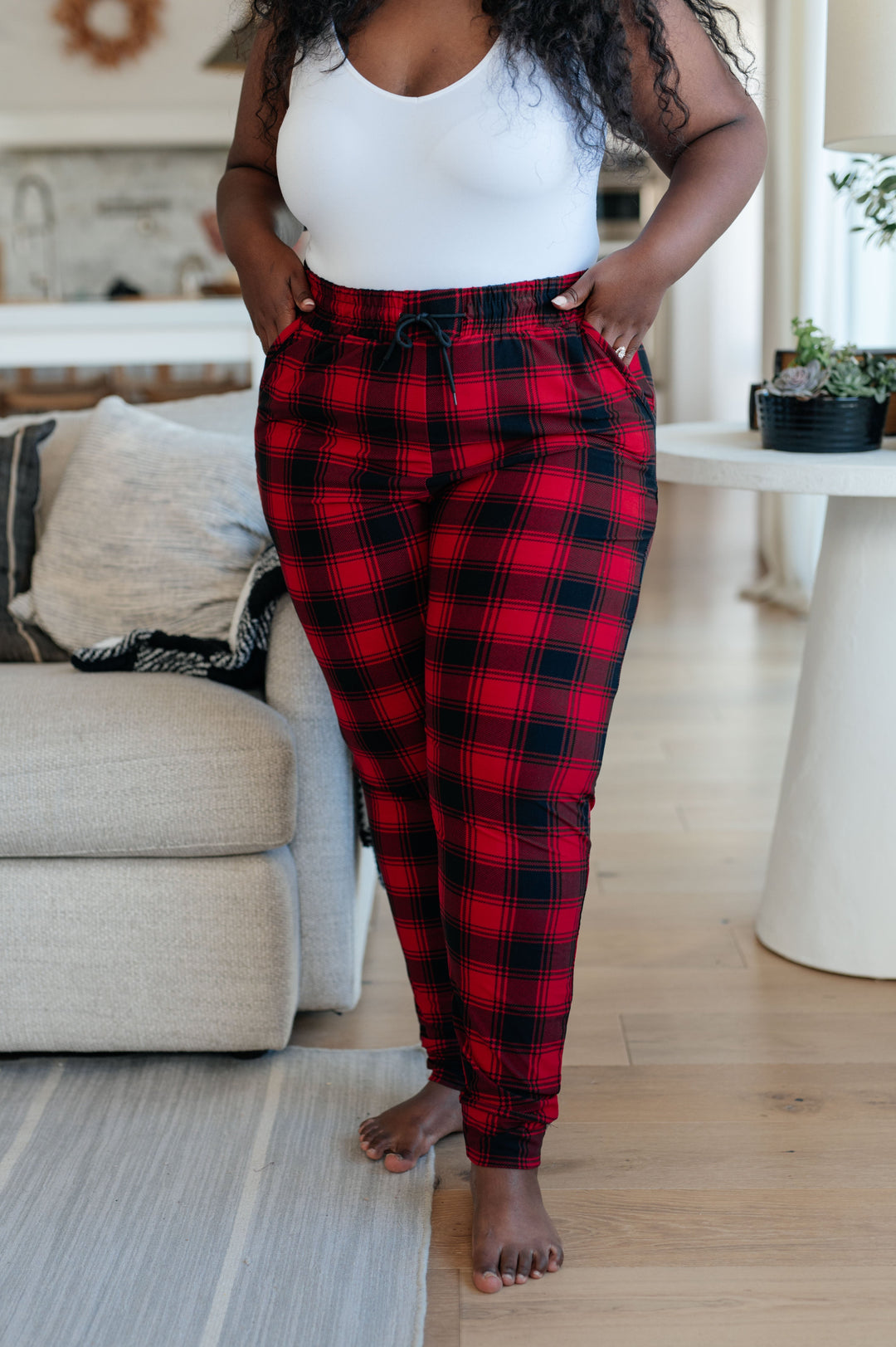 Womens - Your New Favorite Joggers In Red Plaid