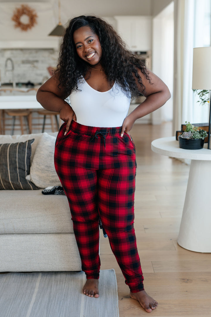 Womens - Your New Favorite Joggers In Red Plaid