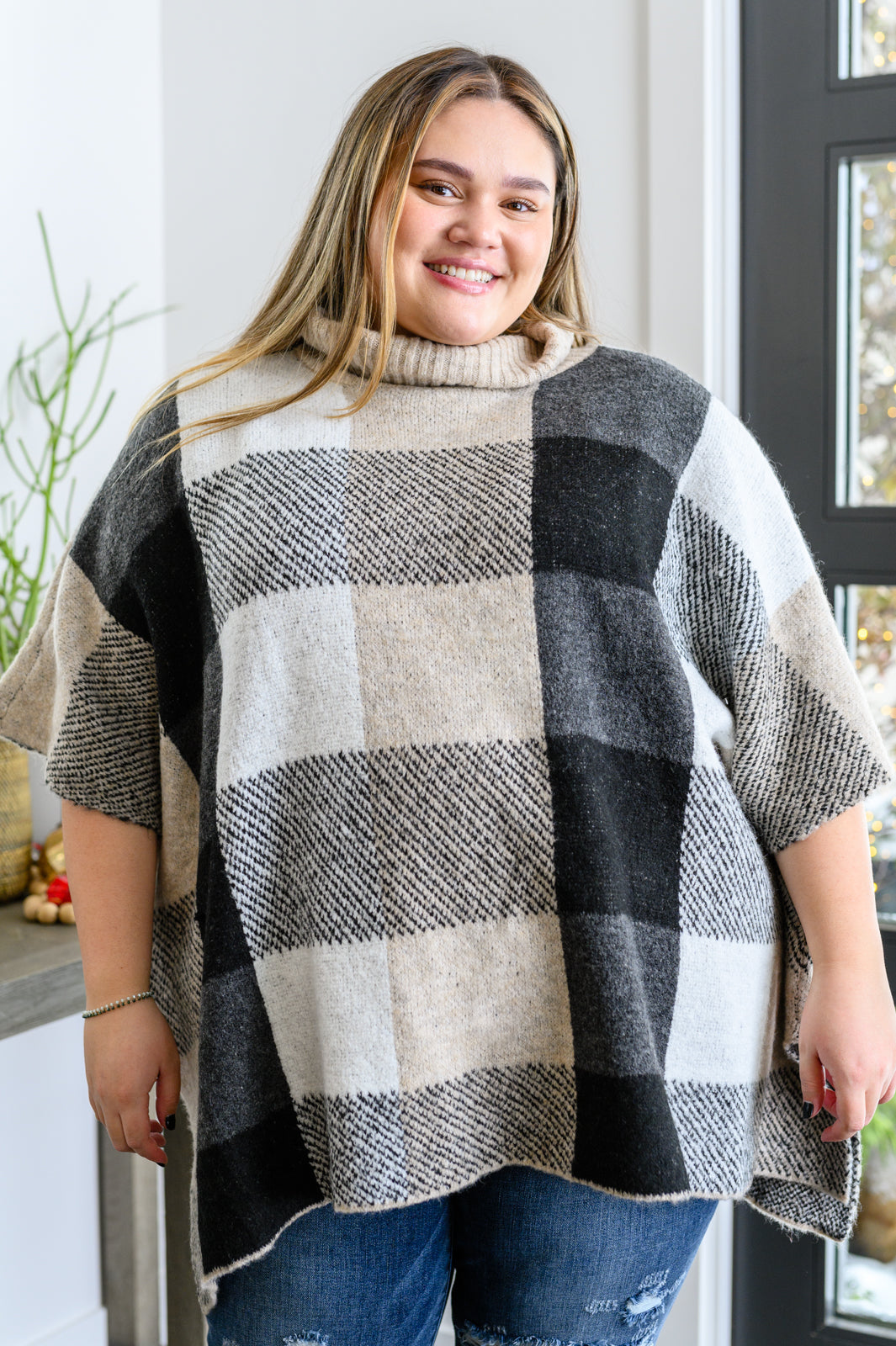 Womens - Your Next Favorite Roll Neck Sweater Poncho