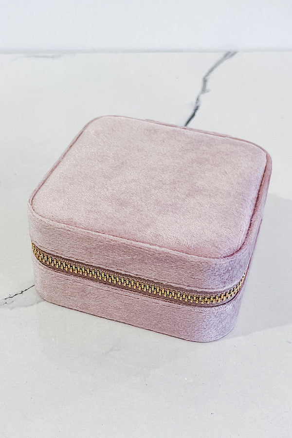 WS 600 Accessories - For Keeps Pink Velvet Jewelry Box