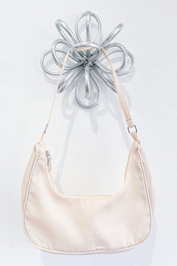 WS 600 Accessories - Lainey Beige Crescent Bag