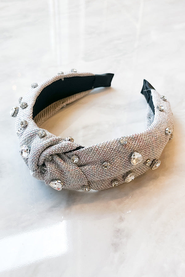 WS 600 Accessories - Margo Grey Studded Headband