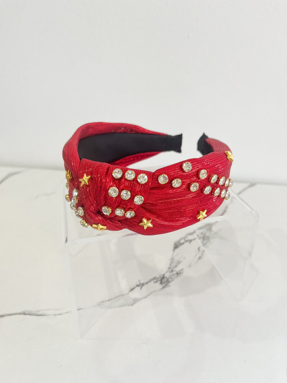 WS 600 Accessories - Star Spangled Red Studded Headband