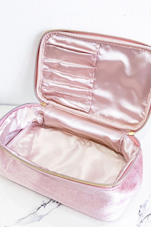 WS 600 Accessories - Sylvie Pink Fabric Cosmetic Bag