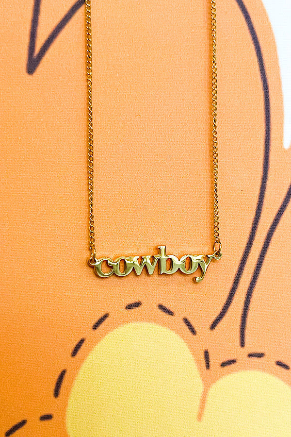 WS 630 Jewelry - COWBOY Gold Necklace