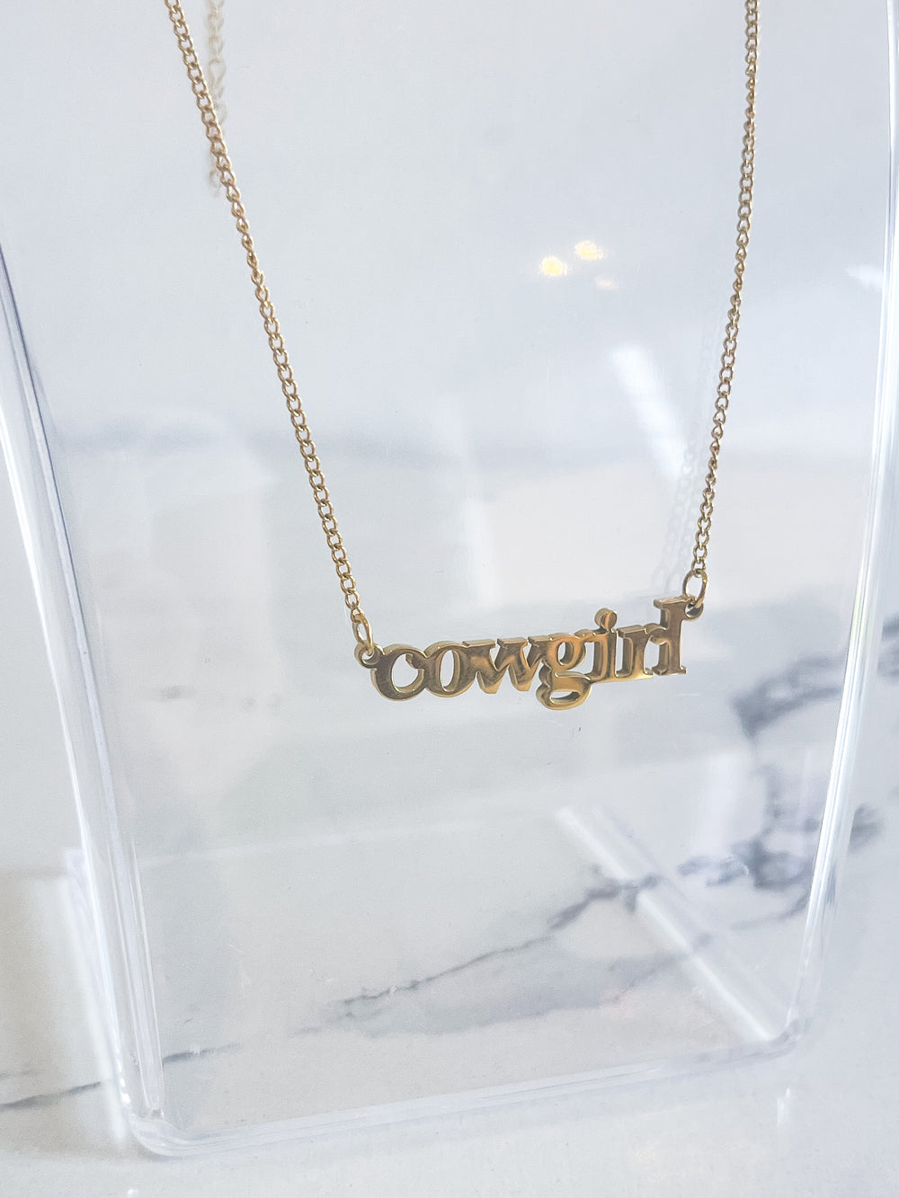 WS 630 Jewelry - COWGIRL Gold Necklace